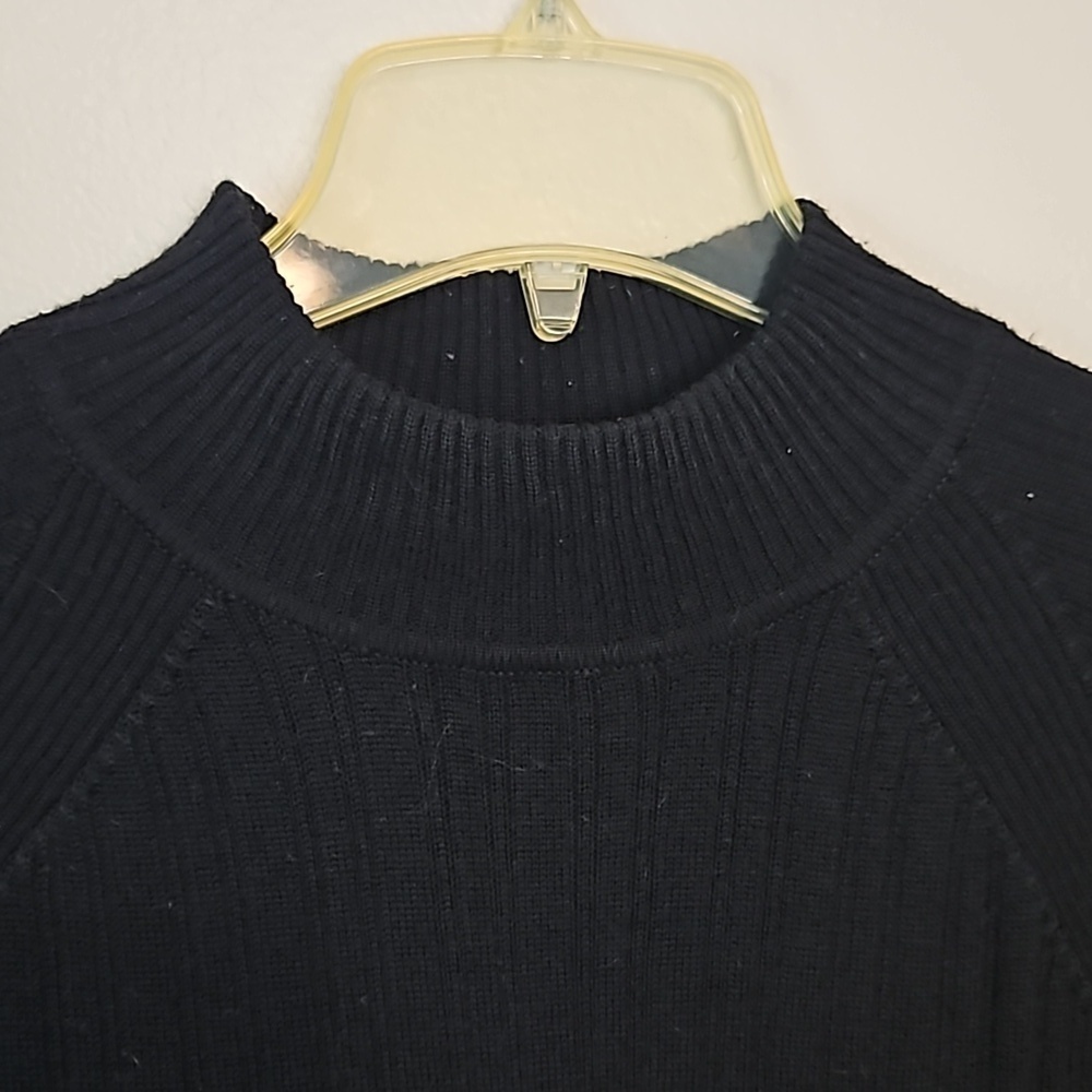 Karen Scott Black Wool Knit Sweater Small - Picture 2 of 4